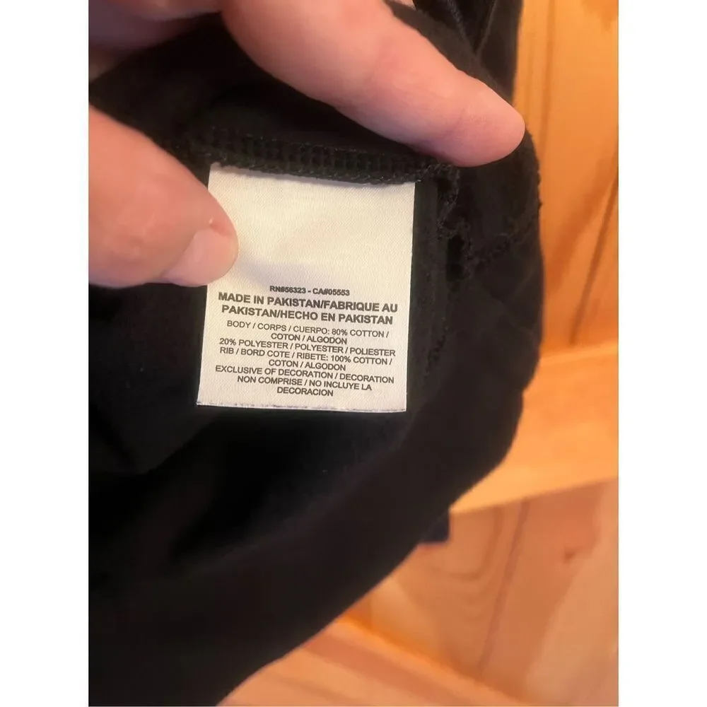 NIKE JUST DO IT Sweatshirt VINTAGE Women’s XS Black Day Glow Logo RARE (1154)